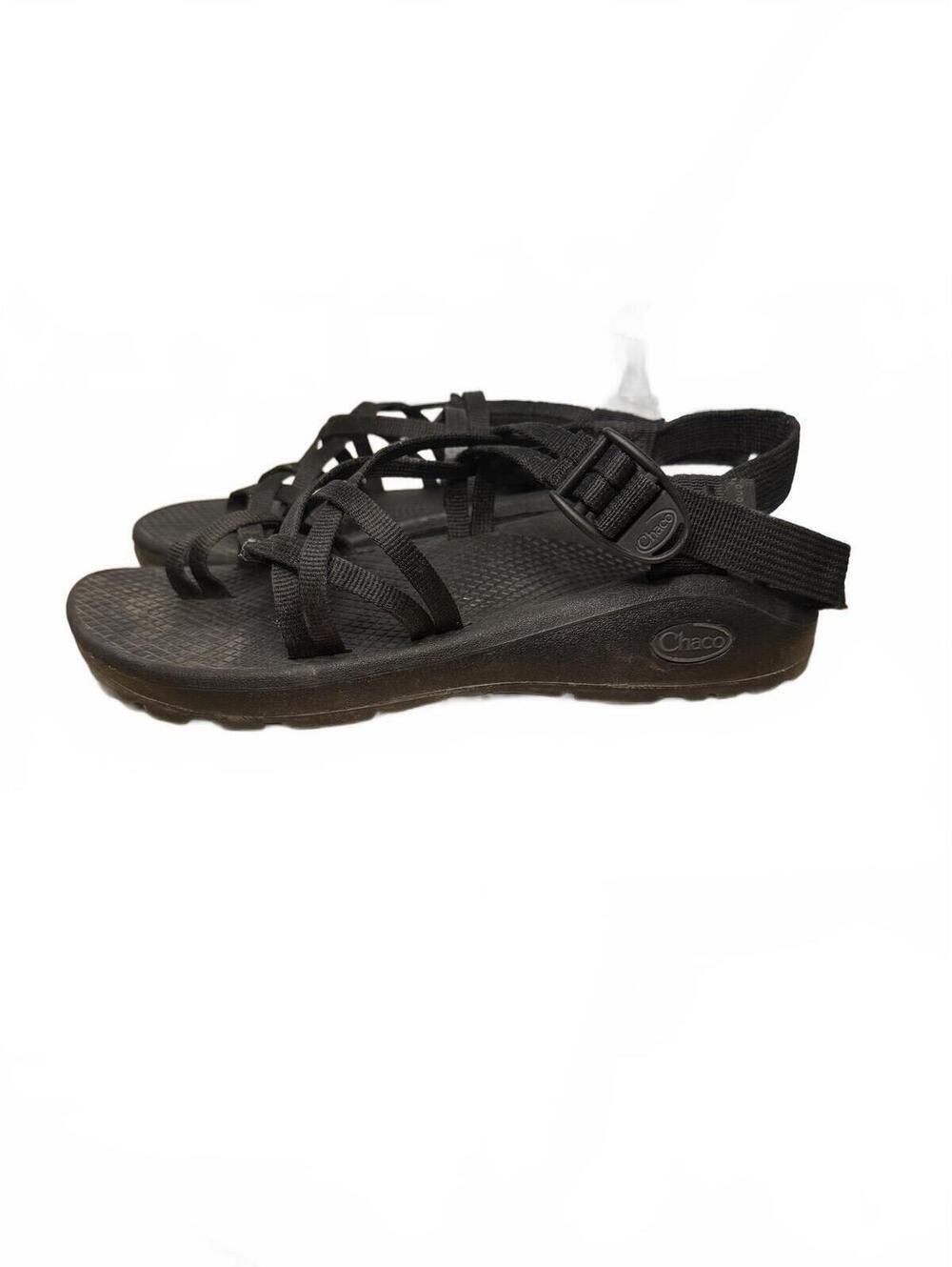 Chaco ZX/2 Classic Hiking Sandals Sz 8 Black Strappy Water Shoes Sporty Gorpcore